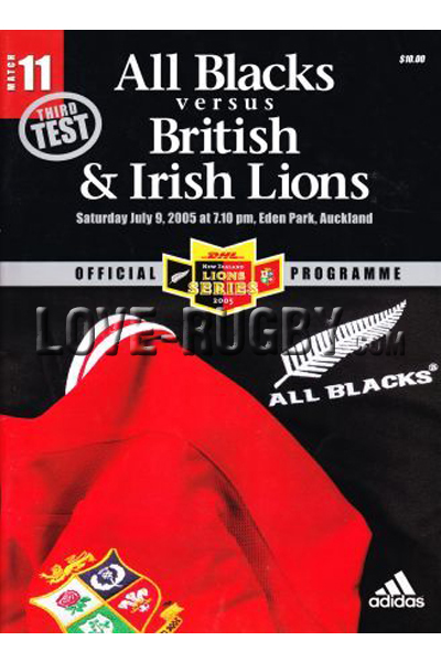 2005 New Zealand v British and Irish Lions  Rugby Programme